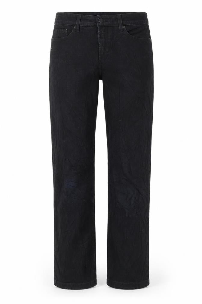 NXD Womens Black Cotton Straight Jeans Size 6 L30 in Regular Button