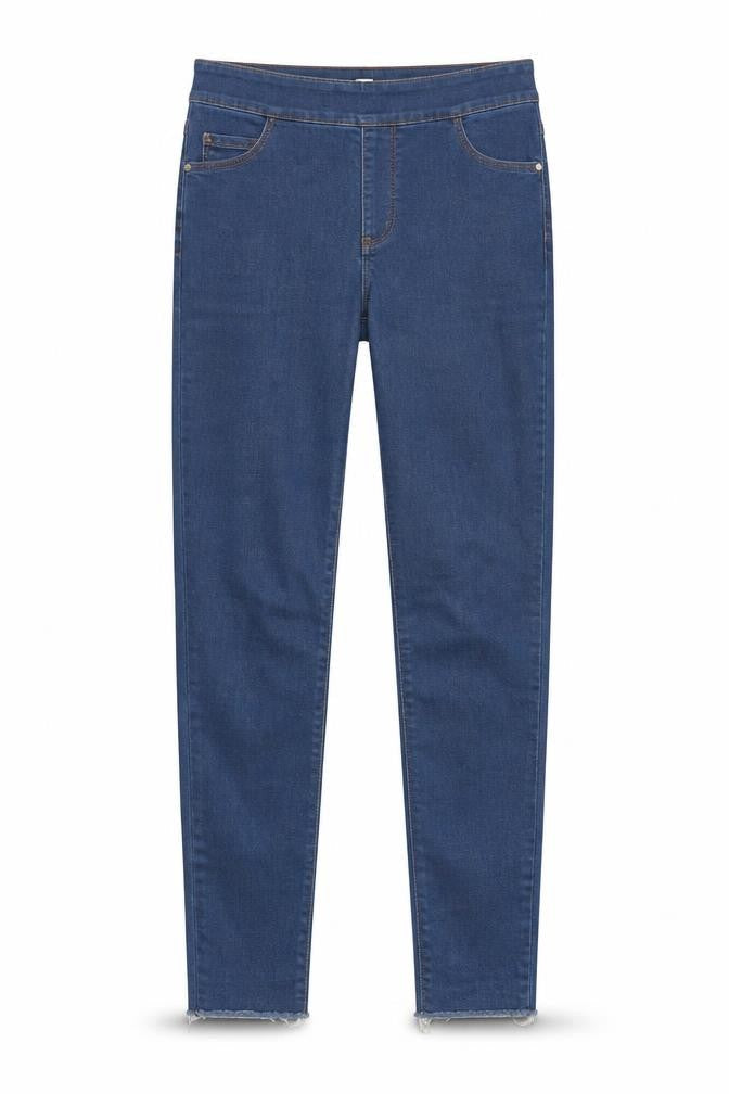 Missguided Womens Blue Cotton Skinny Jeans Size 10 L28 in Regular Button