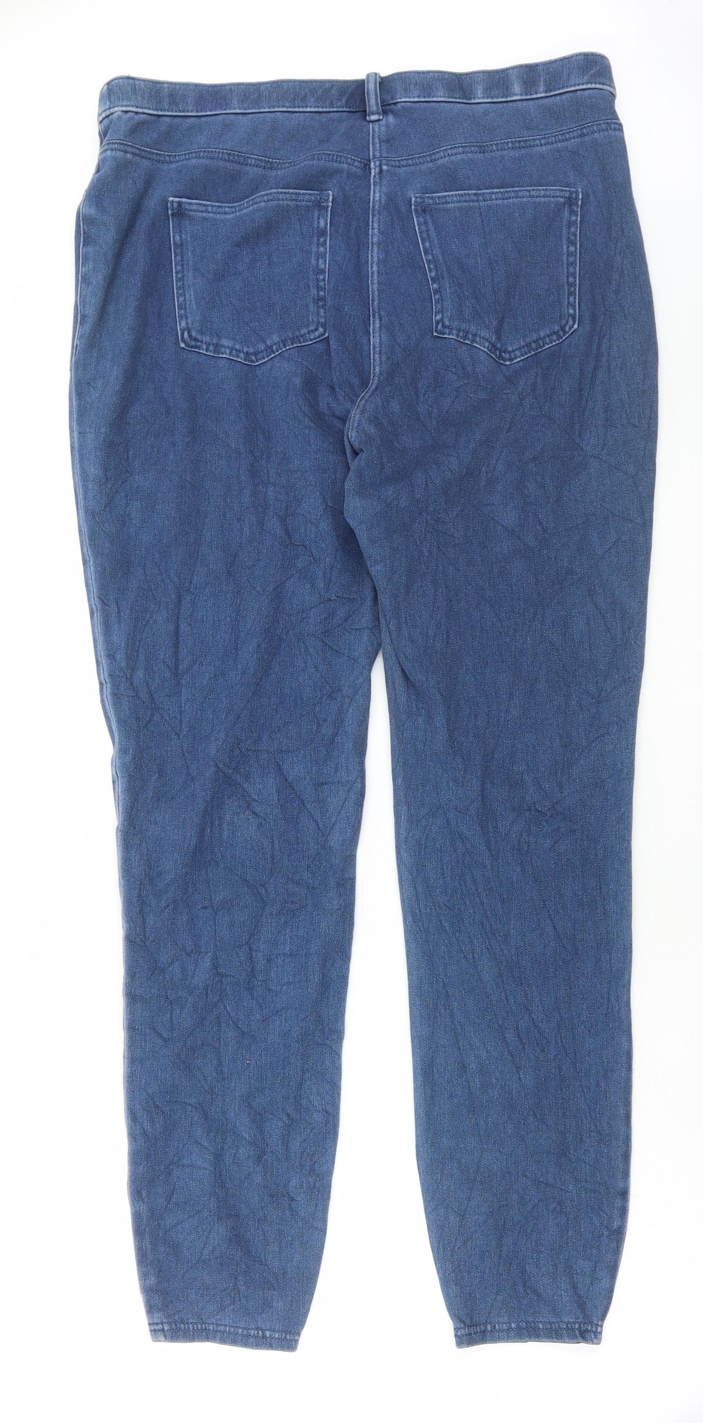 Marks and Spencer Womens Blue Cotton Jegging Jeans Size 10 L30 in Regular
