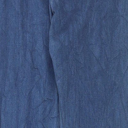Marks & Spencer Womens Blue Cotton Jegging Jeans Size 10 L30 in Regular