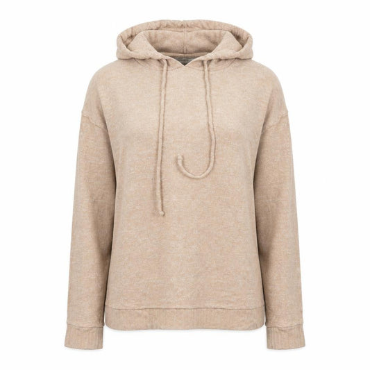 Marks and Spencer Womens Beige Viscose Pullover Hoodie Size 6 Pullover
