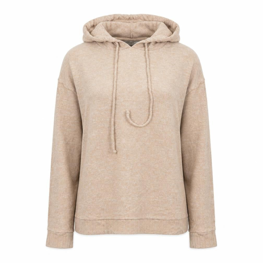 Marks & Spencer Womens Beige Viscose Pullover Hoodie Size 6 Pullover