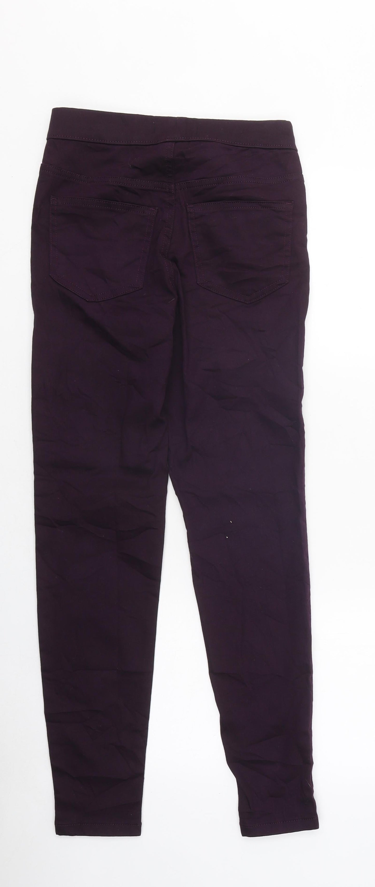 Marks and Spencer Womens Purple 100% Cotton Jegging Jeans Size 6 L32 in Regular - Short
