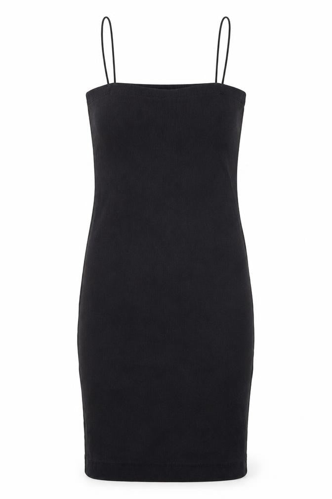 Zara Womens Black Cotton Bodycon Size S Square Neck Pullover
