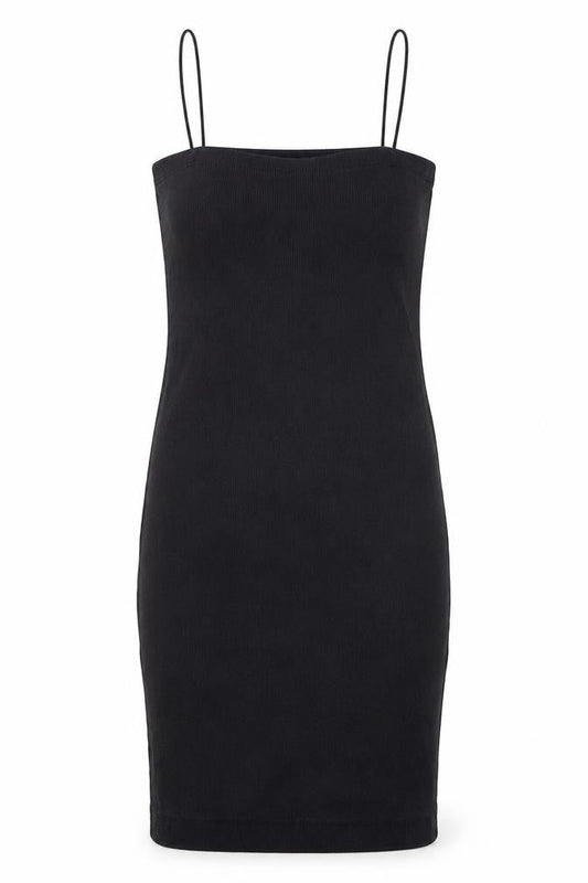 Zara Womens Black Cotton Bodycon Size S Square Neck Pullover