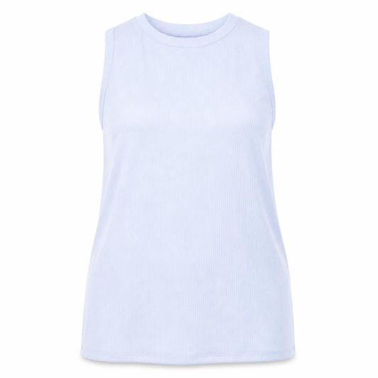 Marks & Spencer Womens Purple Polyester Tunic Tank Size 14 Crew Neck - Ribbed Fabric