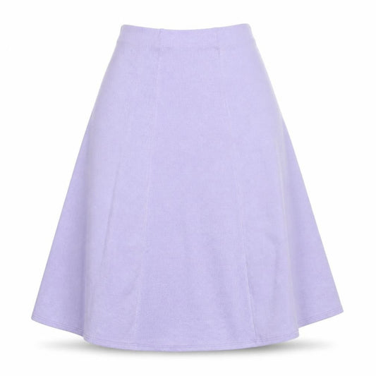 Preworn Womens Purple Polyester Skater Skirt Size L