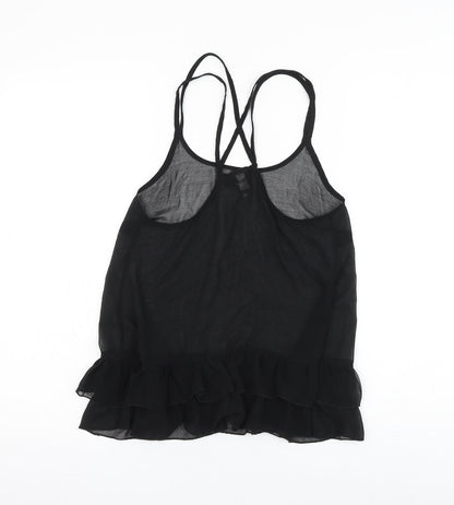 ASOS Womens Black Polyester Camisole Tank Size 6 Round Neck