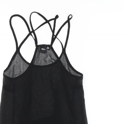 ASOS Womens Black Polyester Camisole Tank Size 6 Round Neck