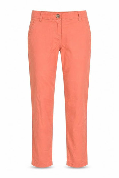 Next Womens Pink Cotton Chino Trousers Size 6 L28 in Regular Zip
