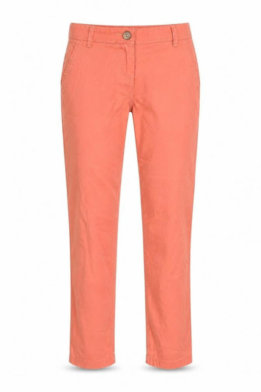 NEXT Womens Pink Cotton Chino Trousers Size 6 L28 in Regular Zip