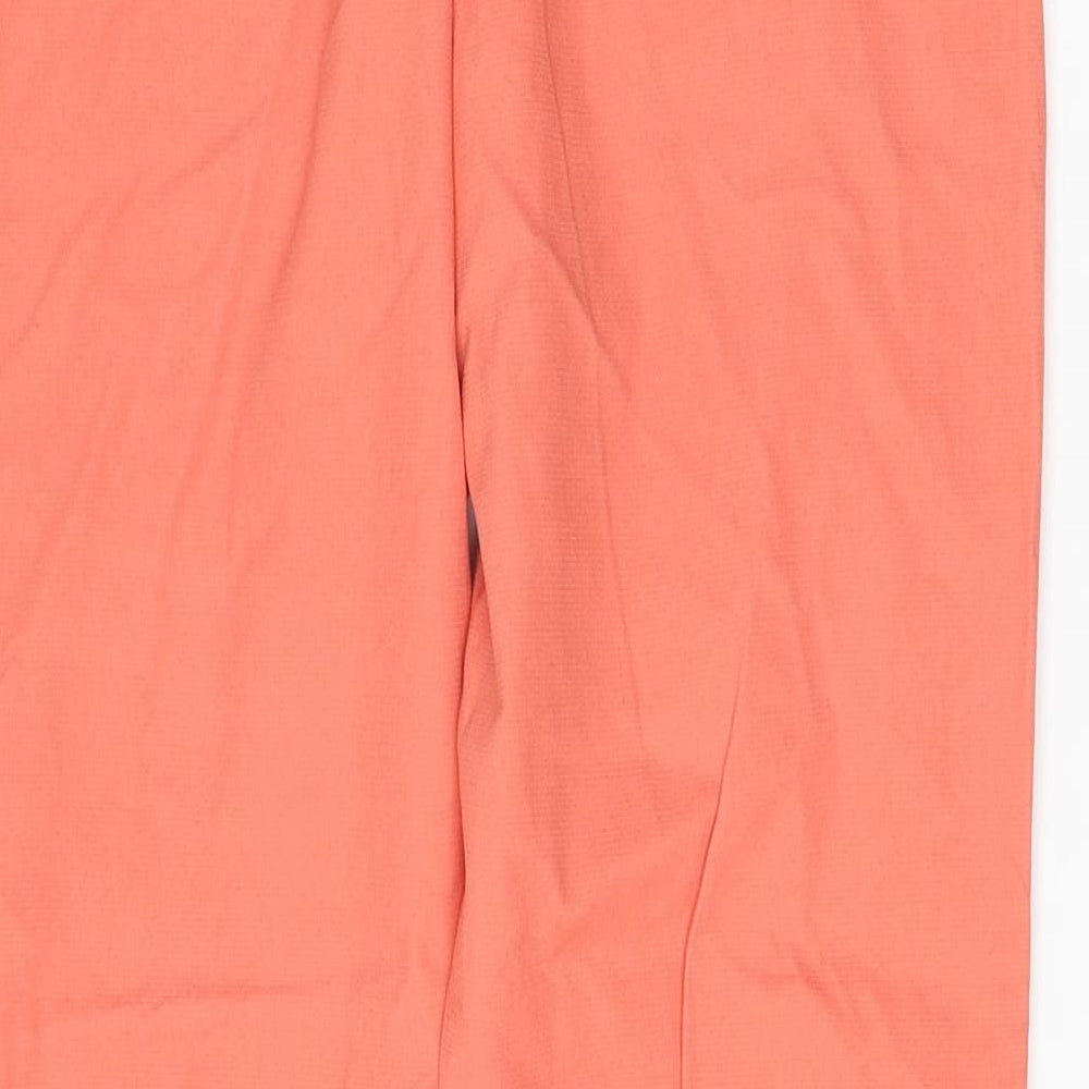 NEXT Womens Pink Cotton Chino Trousers Size 6 L28 in Regular Zip