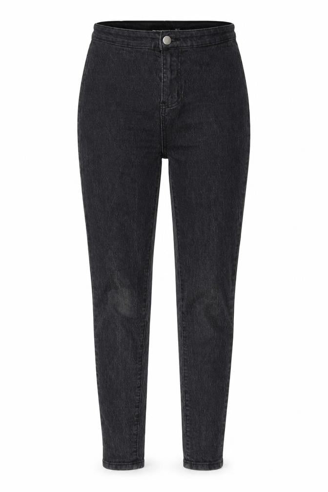 PRETTYLITTLETHING Womens Black Cotton Skinny Jeans Size 6 L27 in Regular Zip
