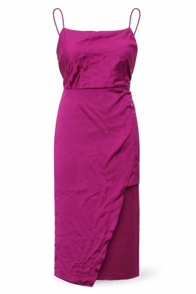 Zara Womens Purple Polyester Bodycon Size S Square Neck Zip