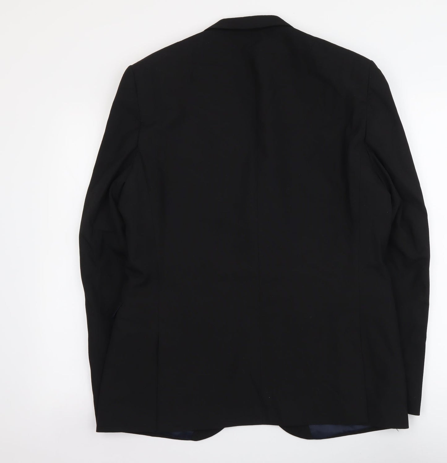 NEXT Mens Black Polyester Jacket Suit Jacket Size M