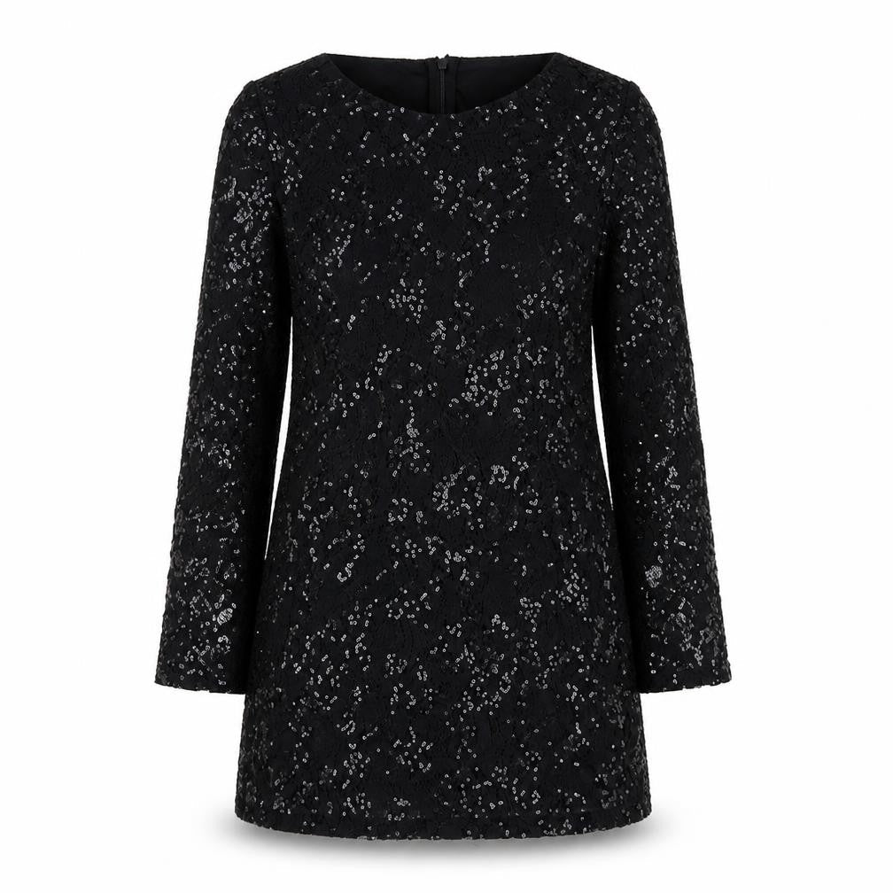 Dorothy Perkins Womens Black Polyester A-Line Size 6 V-Neck Zip