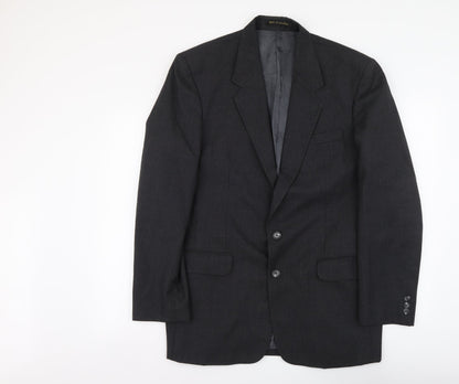 James Barry Mens Grey Polyester Jacket Suit Jacket Size L