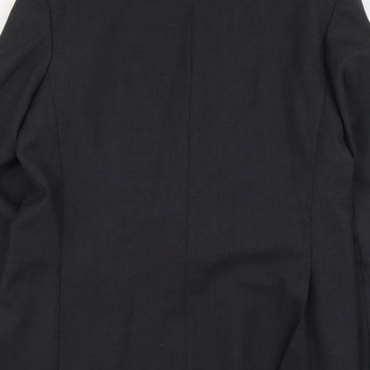 James Barry Mens Grey Polyester Jacket Suit Jacket Size L