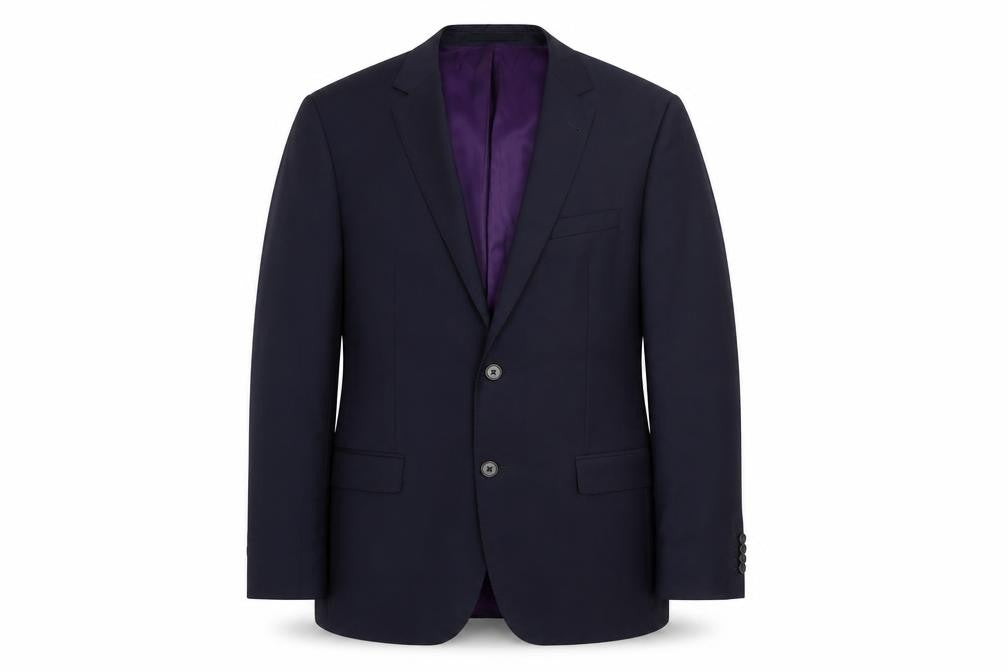 Feraud Paris Mens Blue Polyester Jacket Suit Jacket Size L