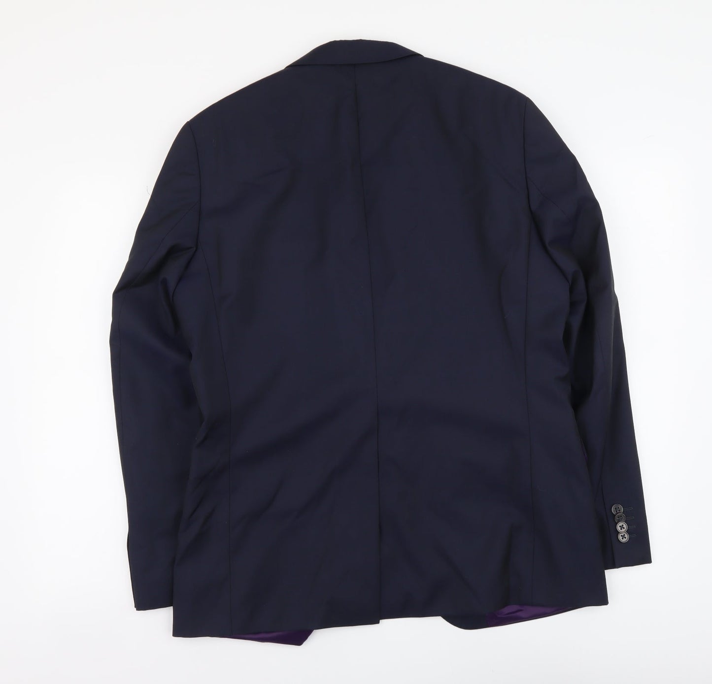Feraud Paris Mens Blue Polyester Jacket Suit Jacket Size L