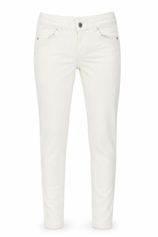 Waredenim Womens White Cotton Skinny Jeans Size 8 L29 in Regular Button