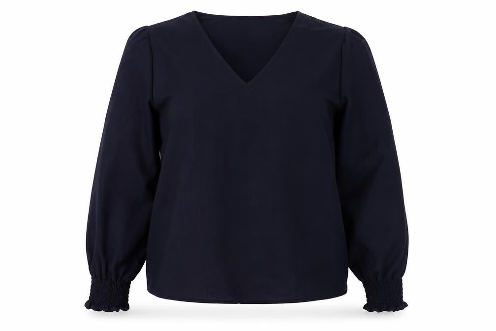 SheIn Womens Blue Striped 100% Polyester Pullover Sweatshirt Size L Pullover
