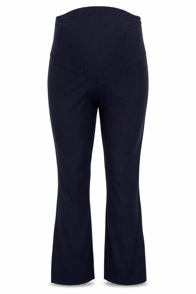 H&M Womens Blue Polyester Trousers Size M L28 in Regular