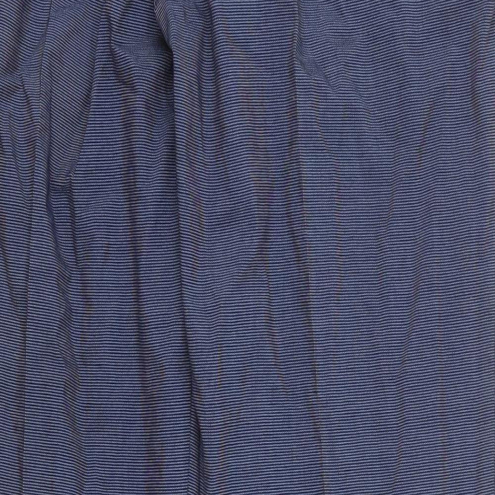 Kirkland Mens Blue Cotton Trousers Size 36 in L32 in Regular Zip