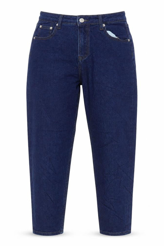 Love Leggings Womens Blue Cotton Straight Jeans Size 12 L25 in Regular Zip