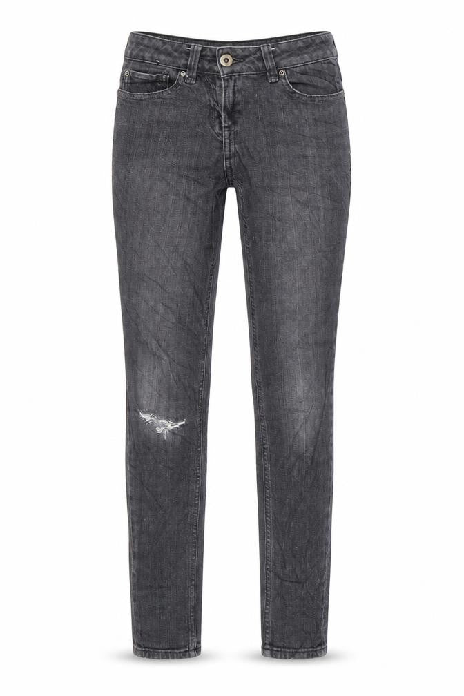 Next Womens Grey Cotton Skinny Jeans Size 6 L26 in Regular Zip