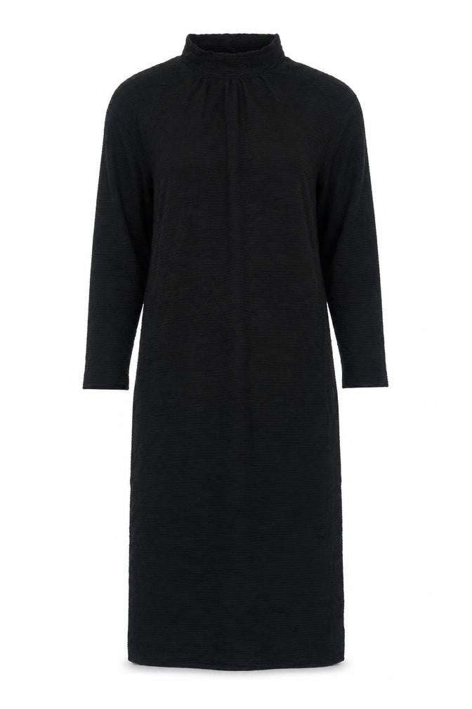 Zack London Womens Black Acetate A-Line Size 12 Mock Neck Button