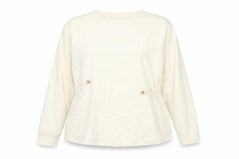 F&F Womens Ivory Polyamide Pullover Sweatshirt Size 16 Tie