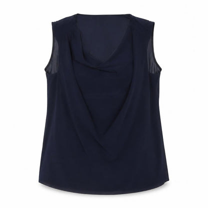 Debenhams Womens Blue Polyester Basic Blouse Size 18 Round Neck