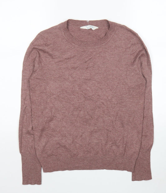 Primark Womens Red Round Neck Polyester Pullover Jumper Size 10