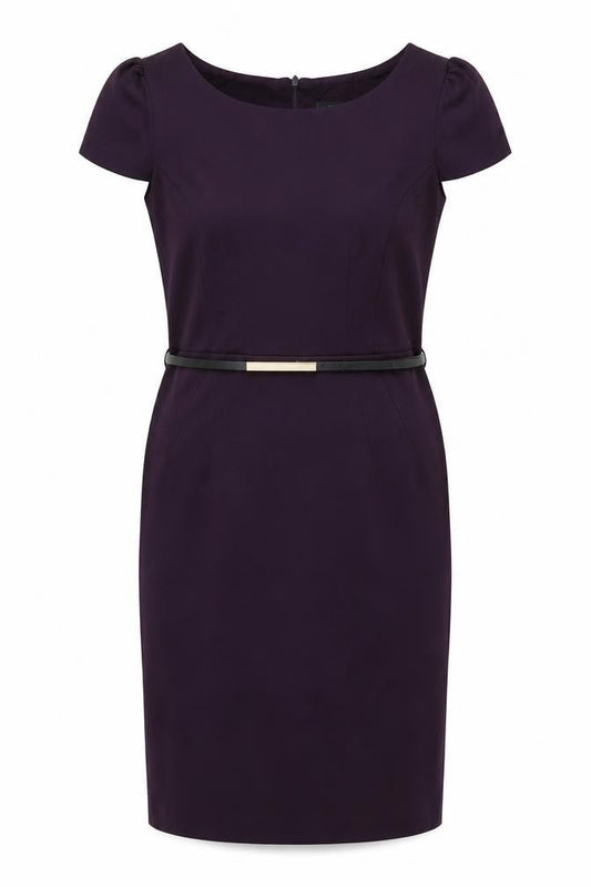 F&F Womens Purple Polyester A-Line Size 12 Round Neck Zip