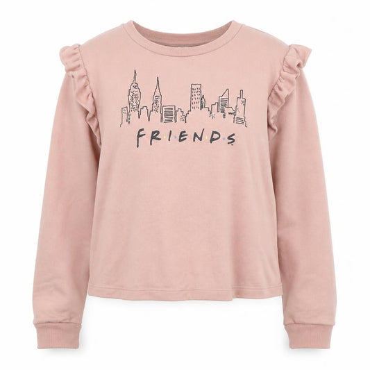 Disney Womens Pink Polyester Pullover Sweatshirt Size 12 Pullover - Friends
