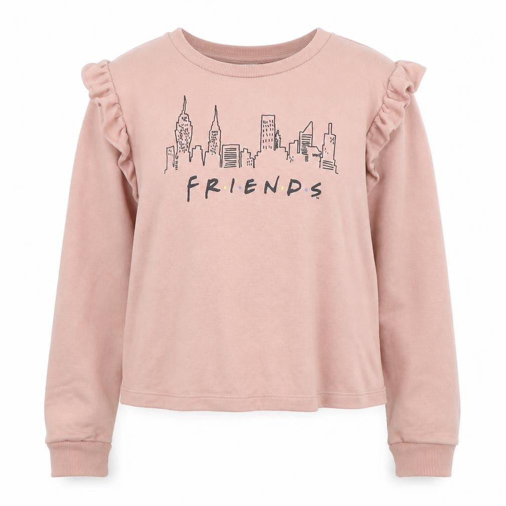 Disney Womens Pink Polyester Pullover Sweatshirt Size 12 Pullover - Friends