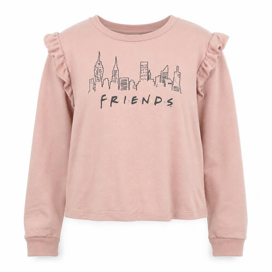Disney Womens Pink Polyester Pullover Sweatshirt Size 12 Pullover - Friends