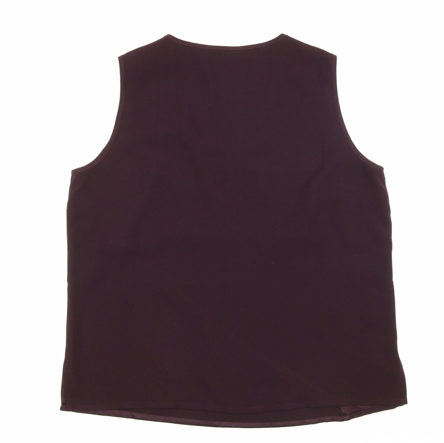 Kaleidoscope Womens Purple Polyester Basic Tank Size 20 Scoop Neck