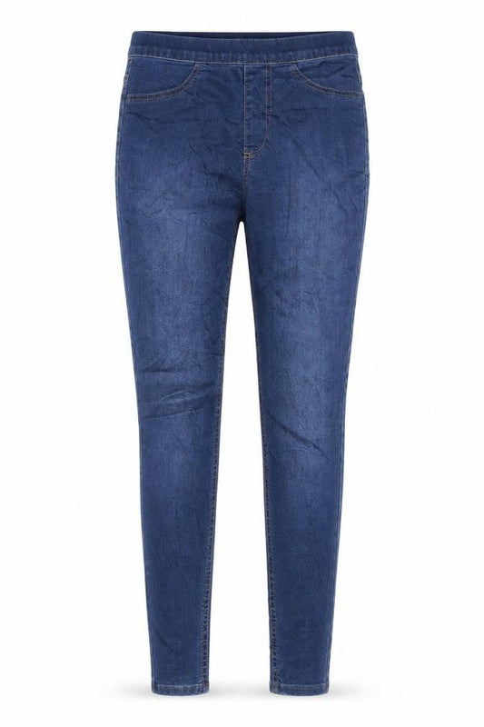 Marks & Spencer Womens Blue Cotton Skinny Jeans Size 8 L31 in Regular Button
