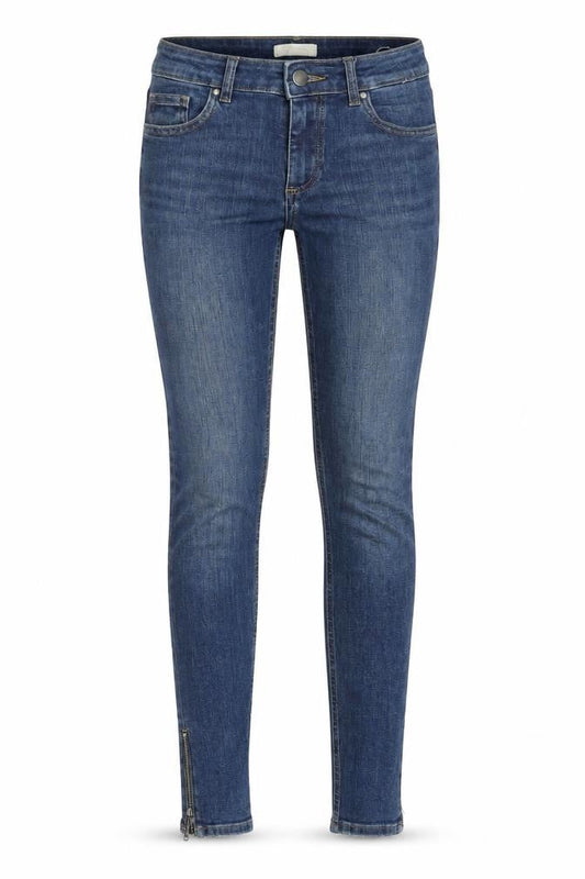 H&M Womens Blue Cotton Skinny Jeans Size 8 L29 in Regular Button