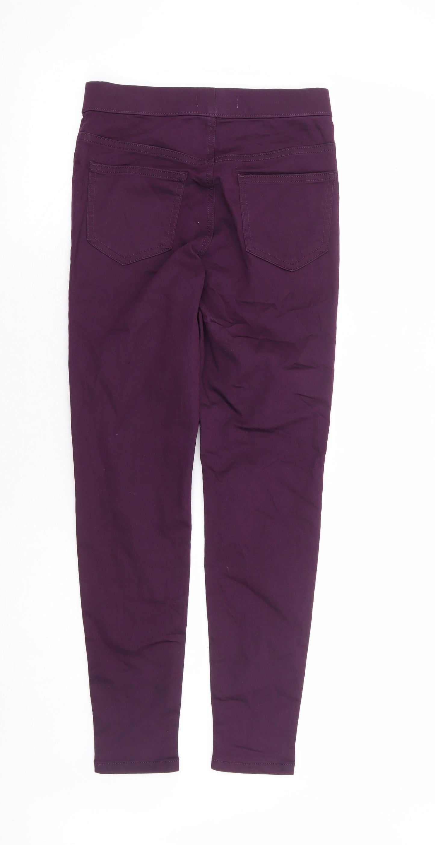 Marks and Spencer Womens Purple Cotton Jegging Jeans Size 8 L26 in Regular - Short Length