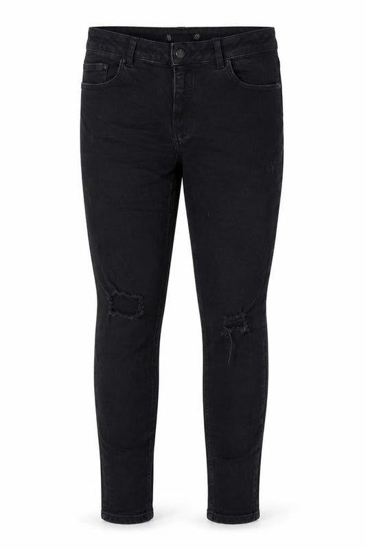 Denim & Co. Womens Black Cotton Skinny Jeans Size 14 L29 in Regular Zip