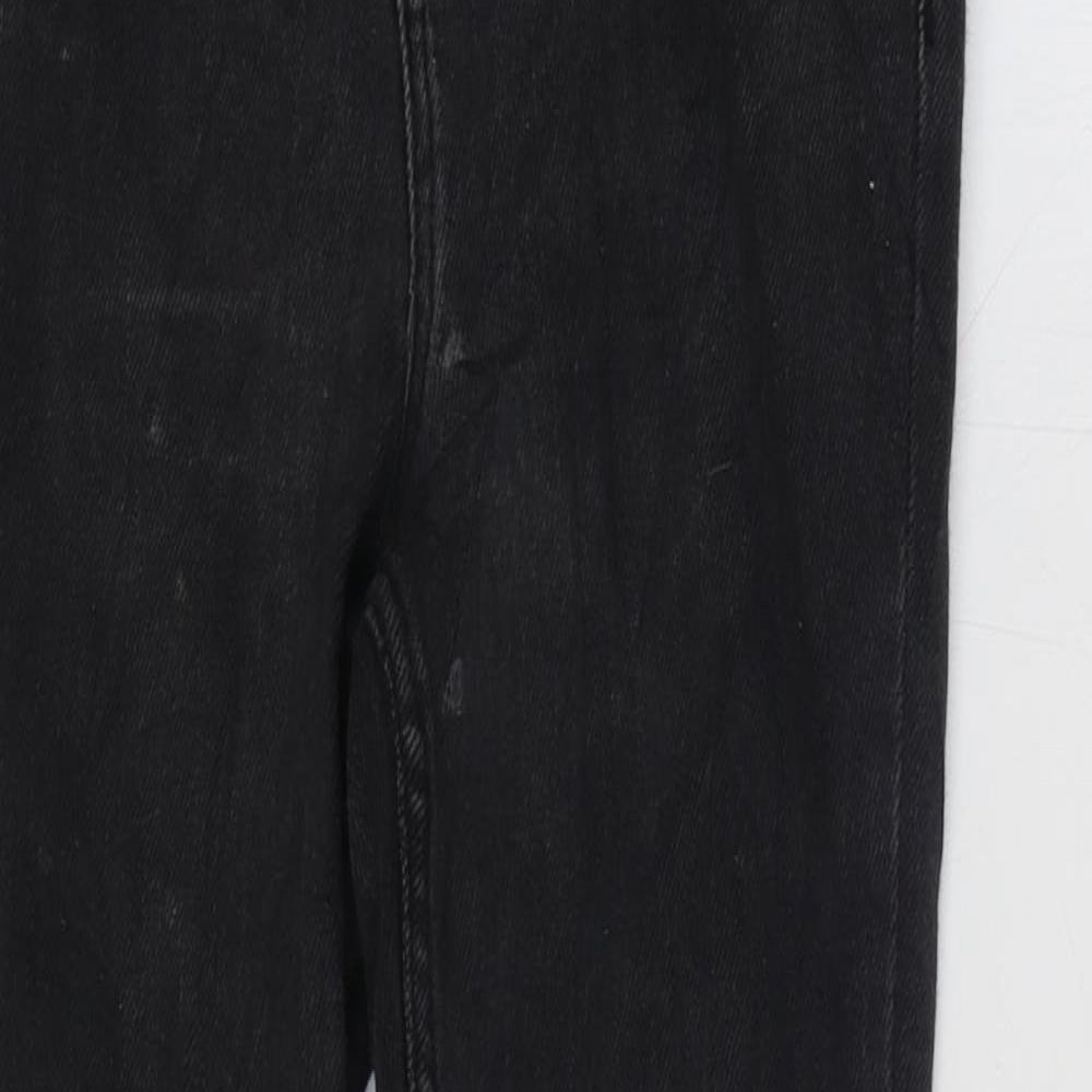 New Look Womens Black Cotton Skinny Jeans Size 10 L24 in Regular Zip