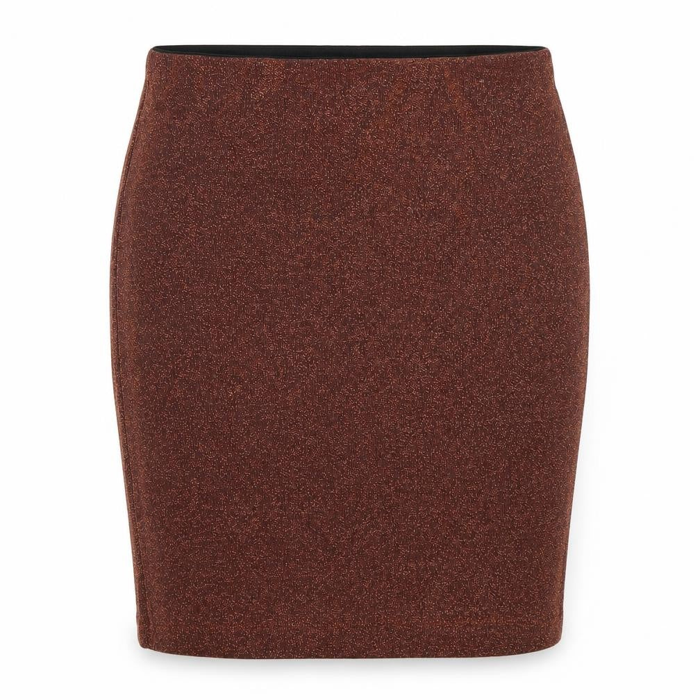Pull&Bear Womens Orange Viscose Mini Skirt Size S