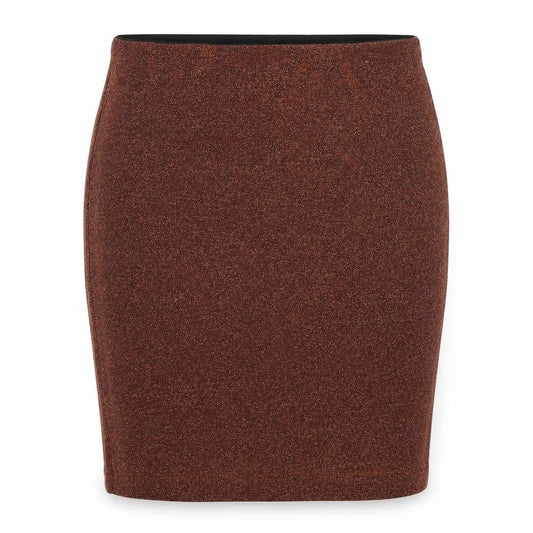 Pull&Bear Womens Orange Viscose Mini Skirt Size S