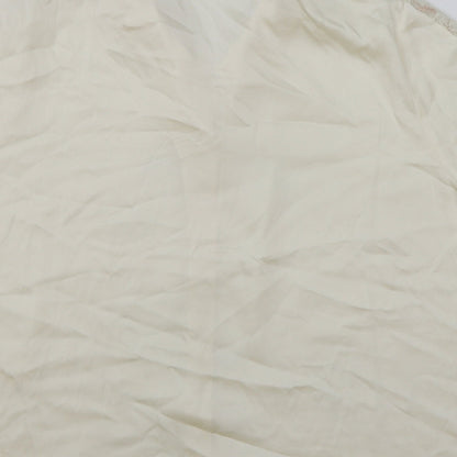 Marks & Spencer Womens Ivory Polyester Basic Button-Up Size 20 Collared - Lace