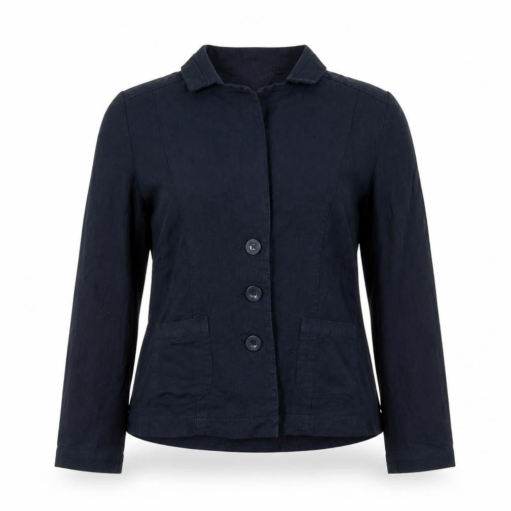 Papaya Womens Blue Jacket Size 10 Button
