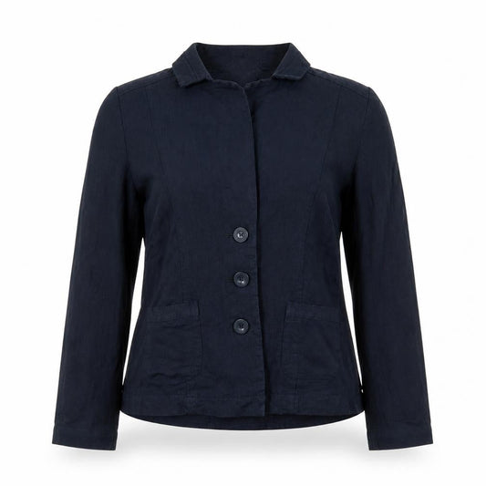 Papaya Womens Blue Jacket Size 10 Button