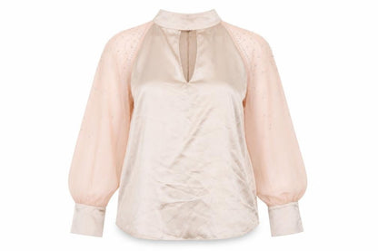 Star Womens Pink Polyester Basic Blouse Size 16 V-Neck